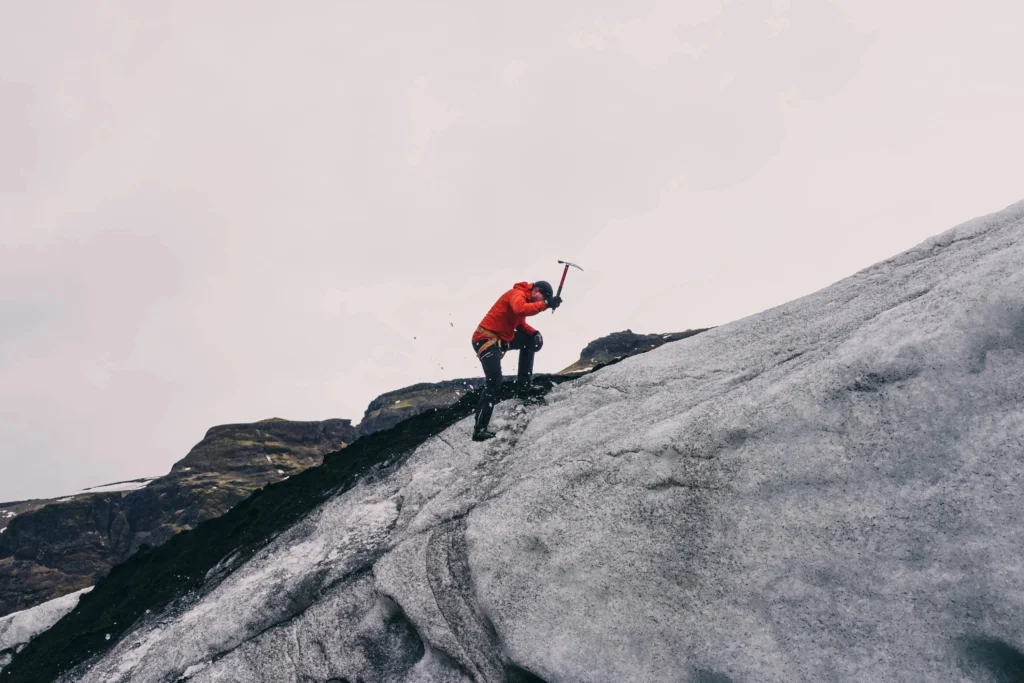 mountain climbing image